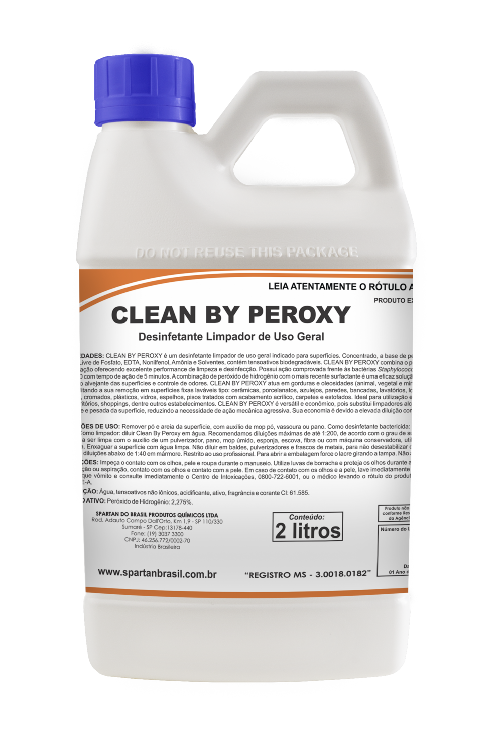 DESINFETANTE LIMPADOR CLEAN BY PEROXY 2 LITROS
