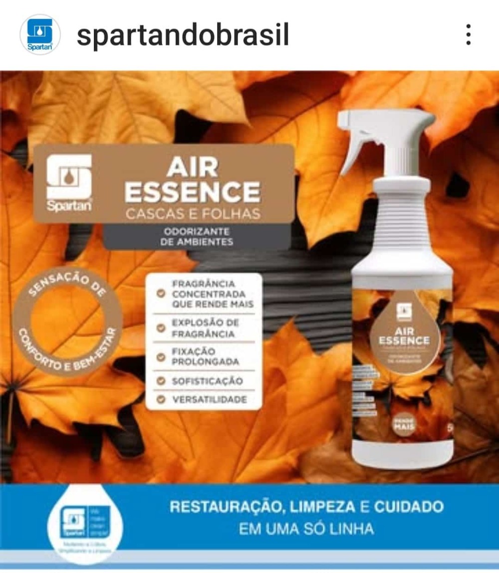 AIR ESSENCE CASCAS E FOLHAS ODORIZANTE 500ML SPARTAN