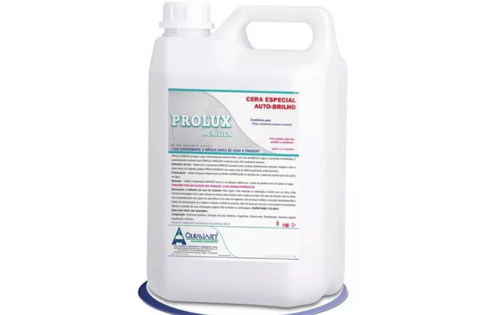 CERA ACRILICA PRETA PARA PISOS PROLUX 5 LITROS