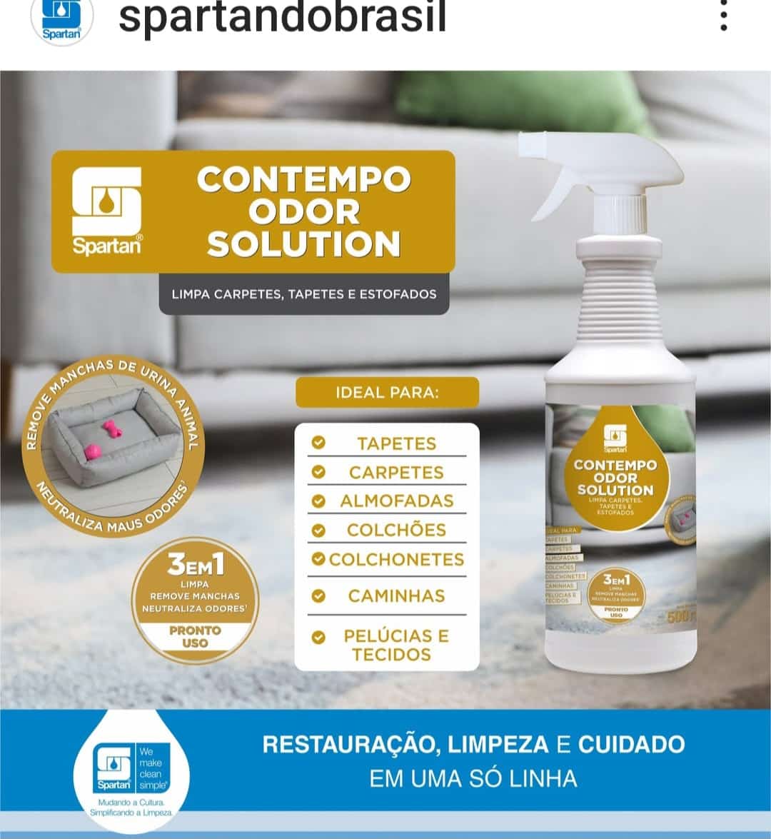 CONTEMPO ODOR SOLUTION 500ML REM. MANCHAS E MAUS ODORES - Imagem 2