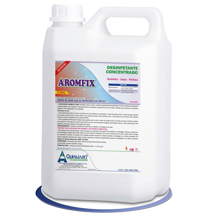 DESINFETANTE AROMFIX FLORAL 5 LTS