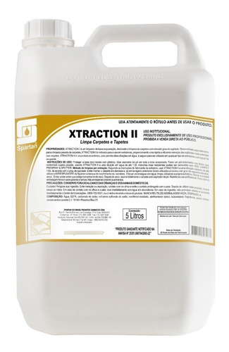 DETERGENTE BAIXA ESPUMAÇÃO LIMPEZA CARPETES E ESTOFADOS XTRACTION - Imagem 2