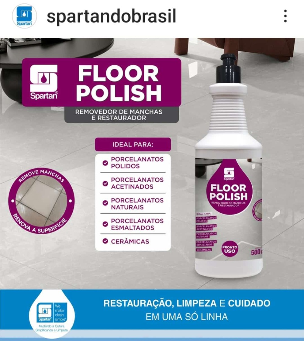 FLOOR POLISH REMOVEDOR MANCHAS E RESTAURADOR 500ML