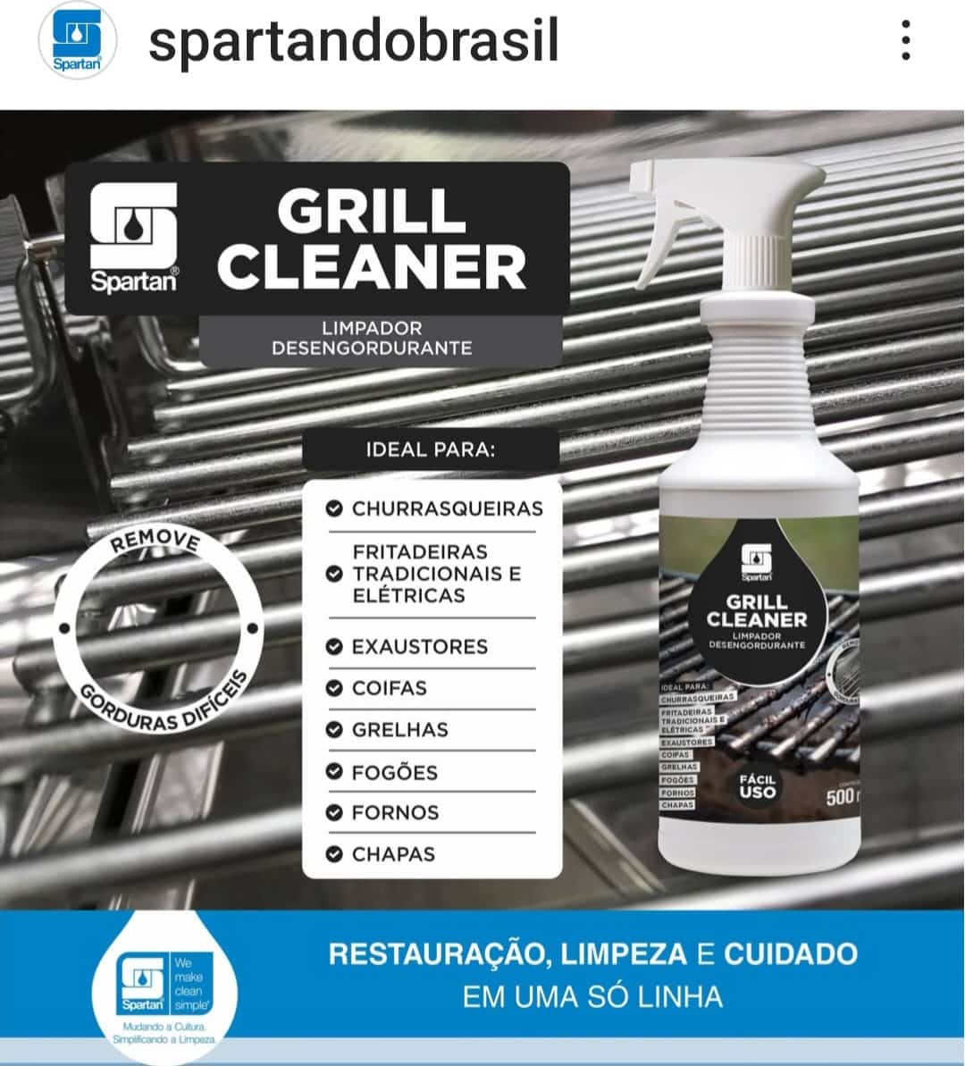 GRILL CLEANER DESENGORDURANTE DESINCRUSTANTE PARA GRELHAS 500ML