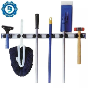 SUPORTE ORGANIZADOR RODOS E VASSOURAS P/ 6 ACESSÓRIOS AZUL
